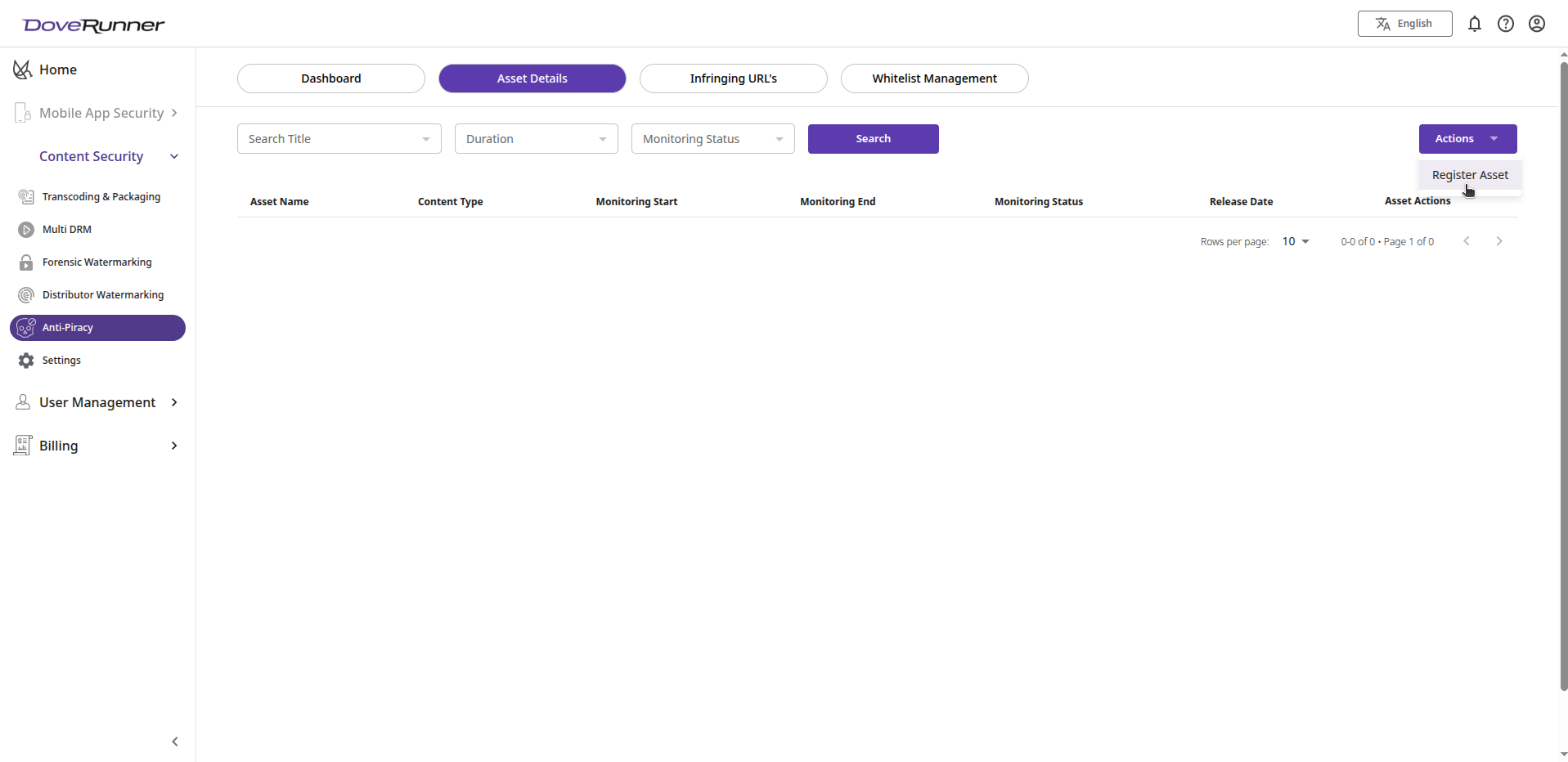 Monitoring Dashboard