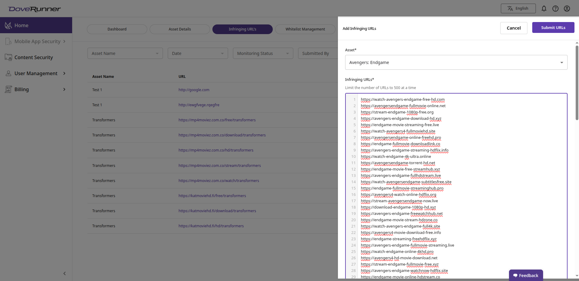 Monitoring Dashboard